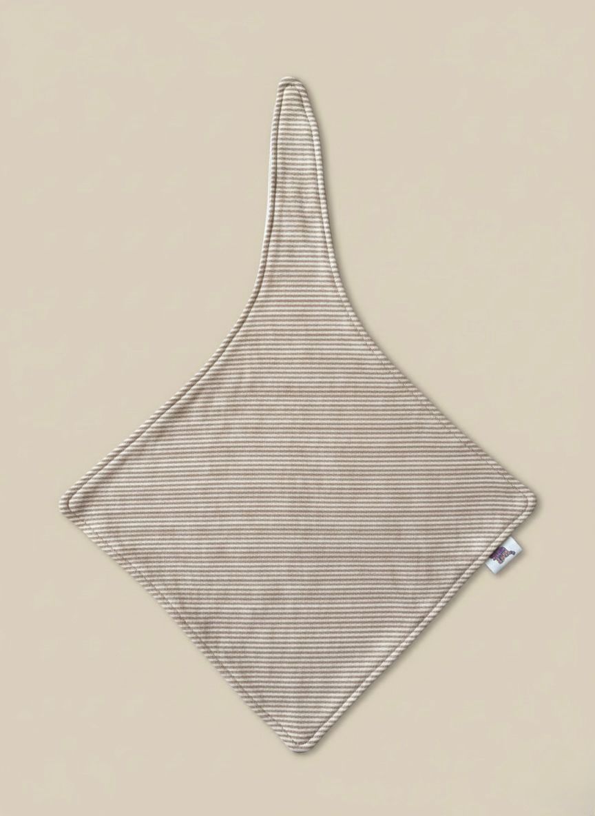 Speendoekje hydrofiel - beige gestreept