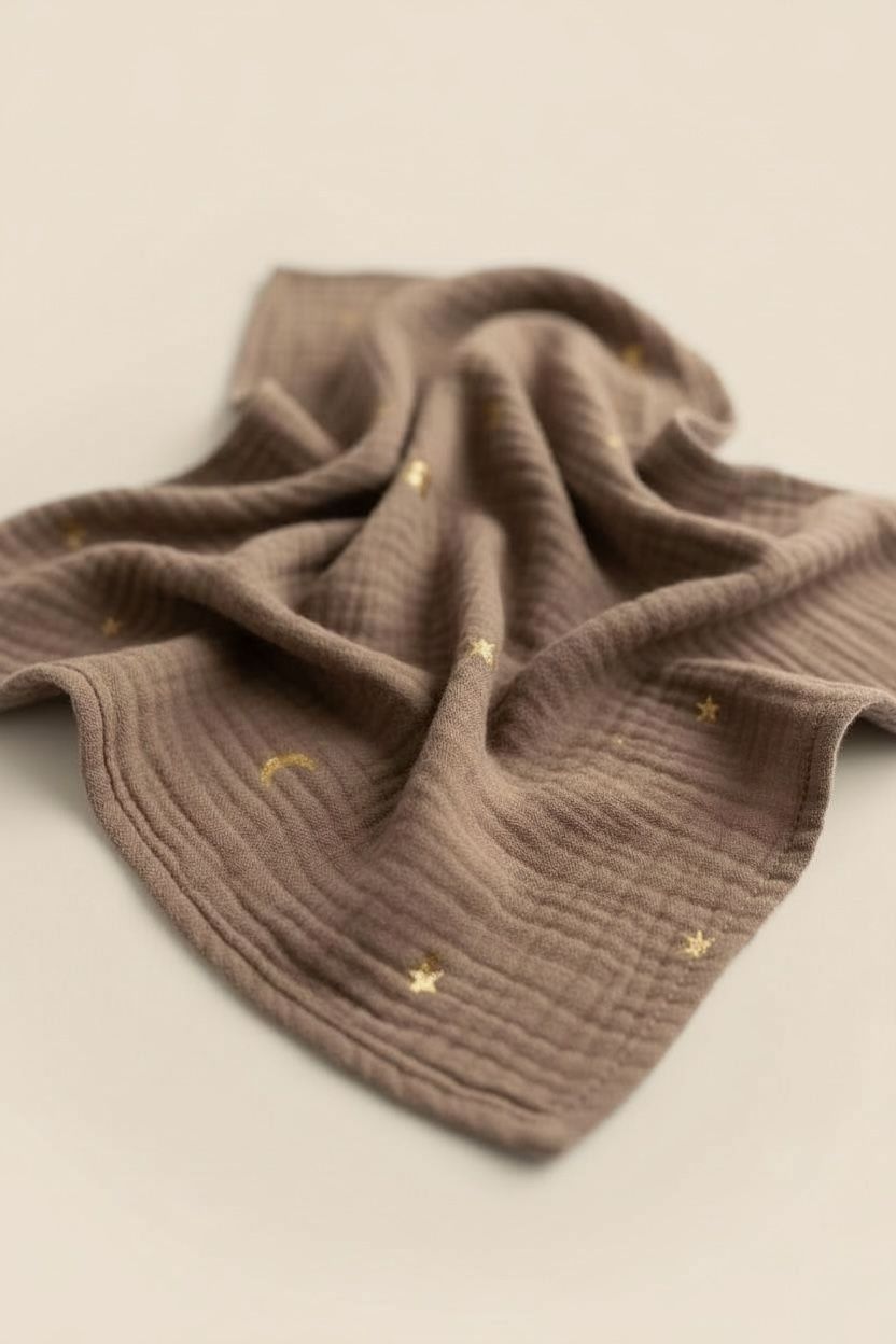 Hydrofiele doek - Beige stars & moon