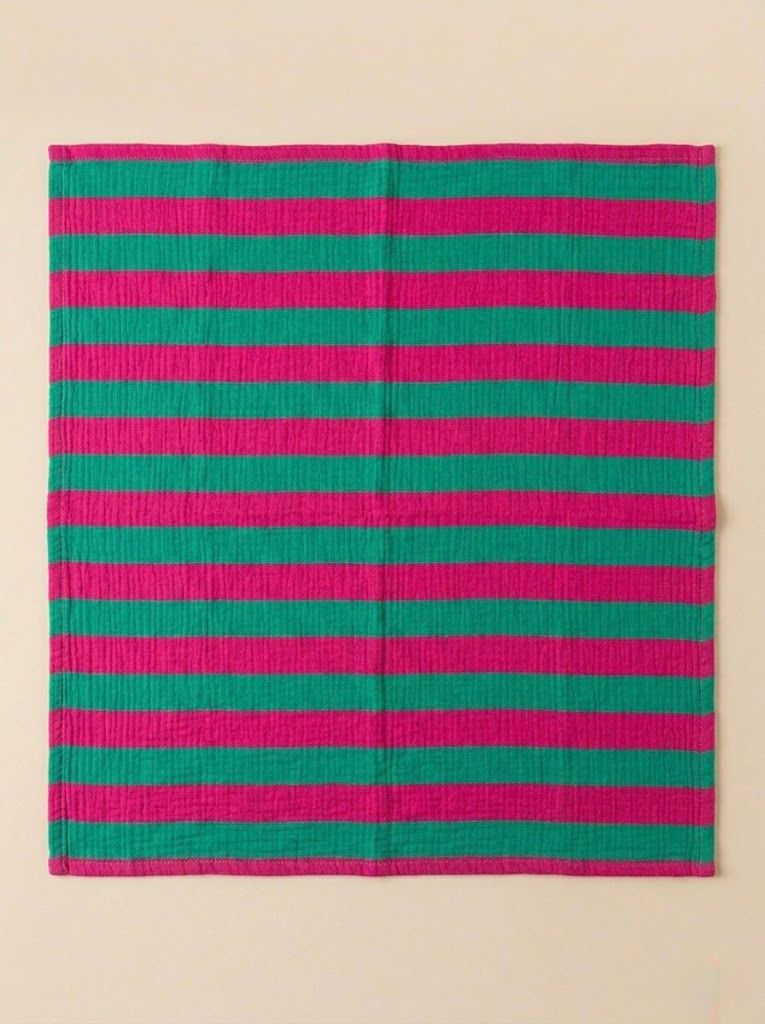 Swaddle XL - Groen en roze gestreept