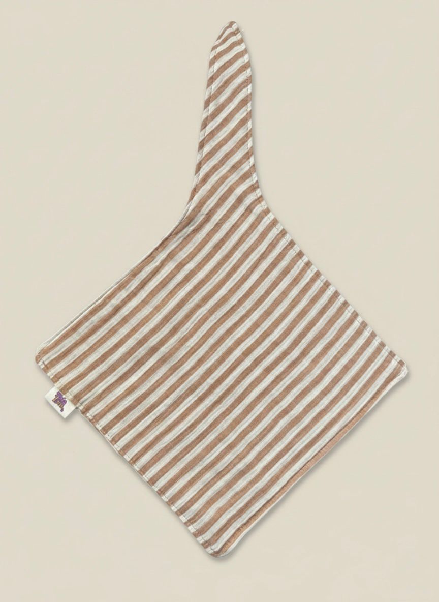 Speendoekje hydrofiel - beige gestreept