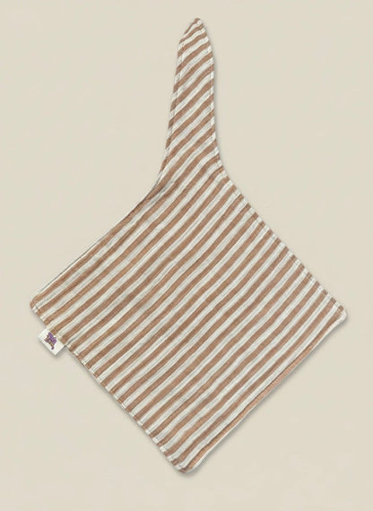 Speendoekje hydrofiel - beige gestreept