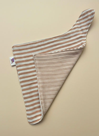 Speendoekje hydrofiel - beige gestreept