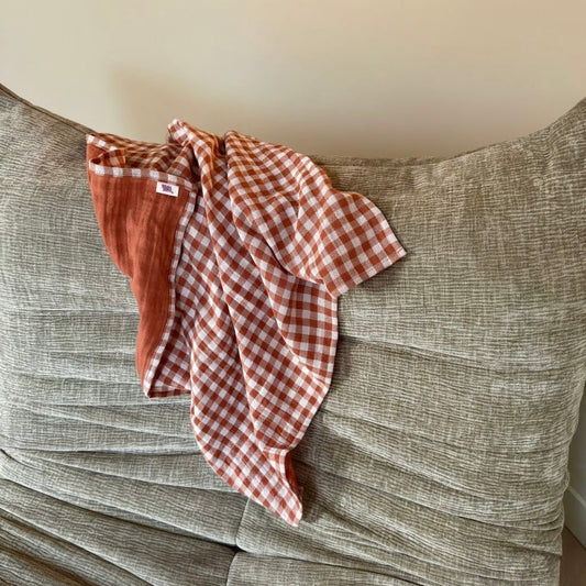 Swaddle XL - Warm bruin geblokt