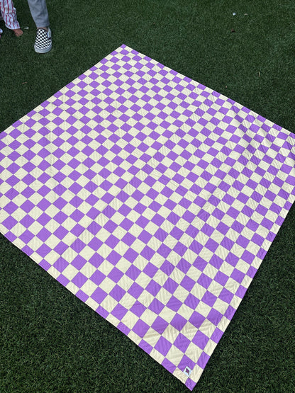 NEW ✨Speelkleed 150 x 150 cm - Paars, geel geblokt 💜