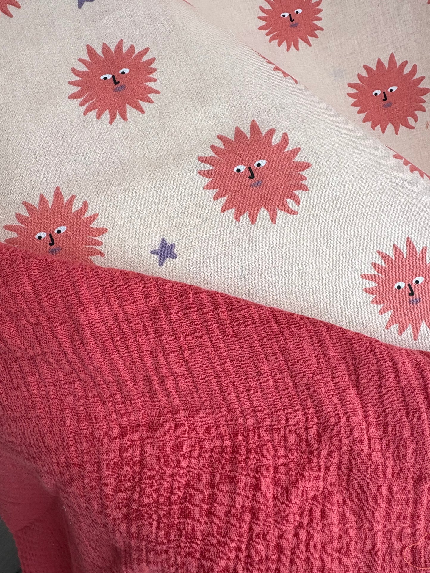 Hydrofiel ledikant lakentje - Warm red