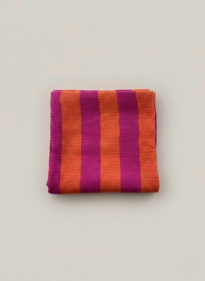 Swaddle XL Roze oranje gestreept