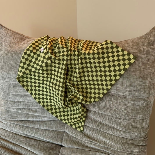 Hydrofiele doek - Groen geblokt