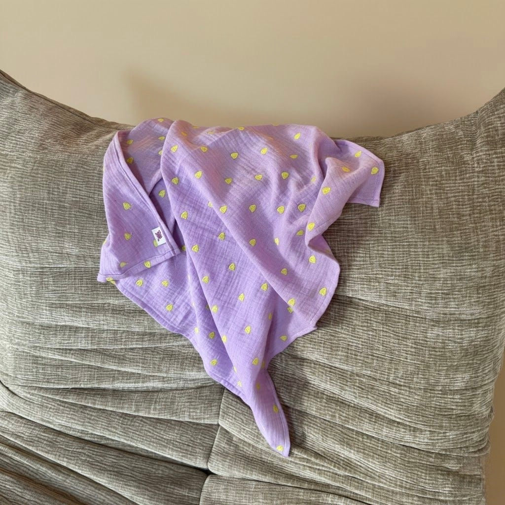 Swaddle XL Lila hearts