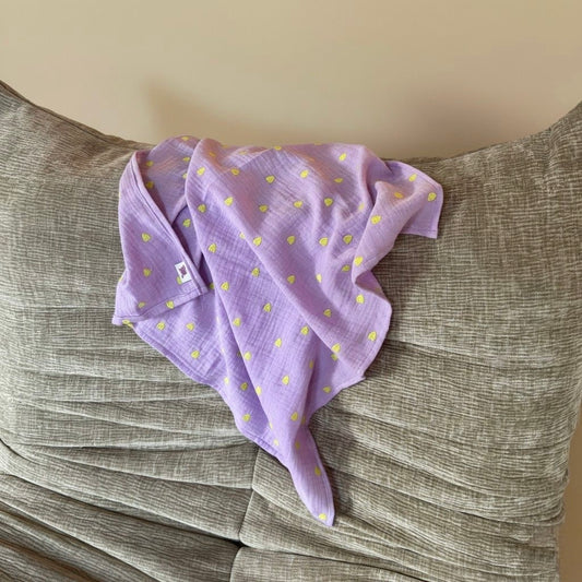 Swaddle XL Lila hearts