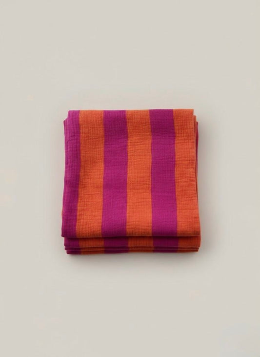Hydrofiele doek Roze oranje gestreept