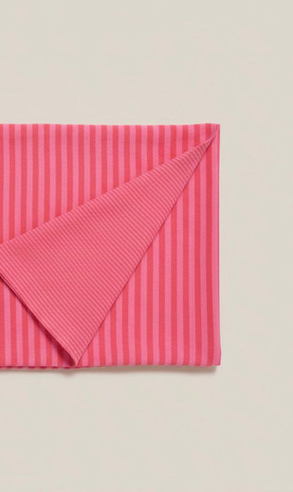 Hydrofiele doek - Rood, roze gestreept.