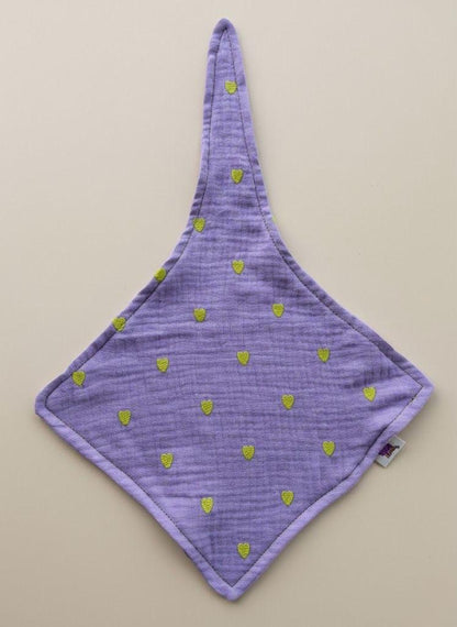 Speendoekje hydrofiel Lila hearts