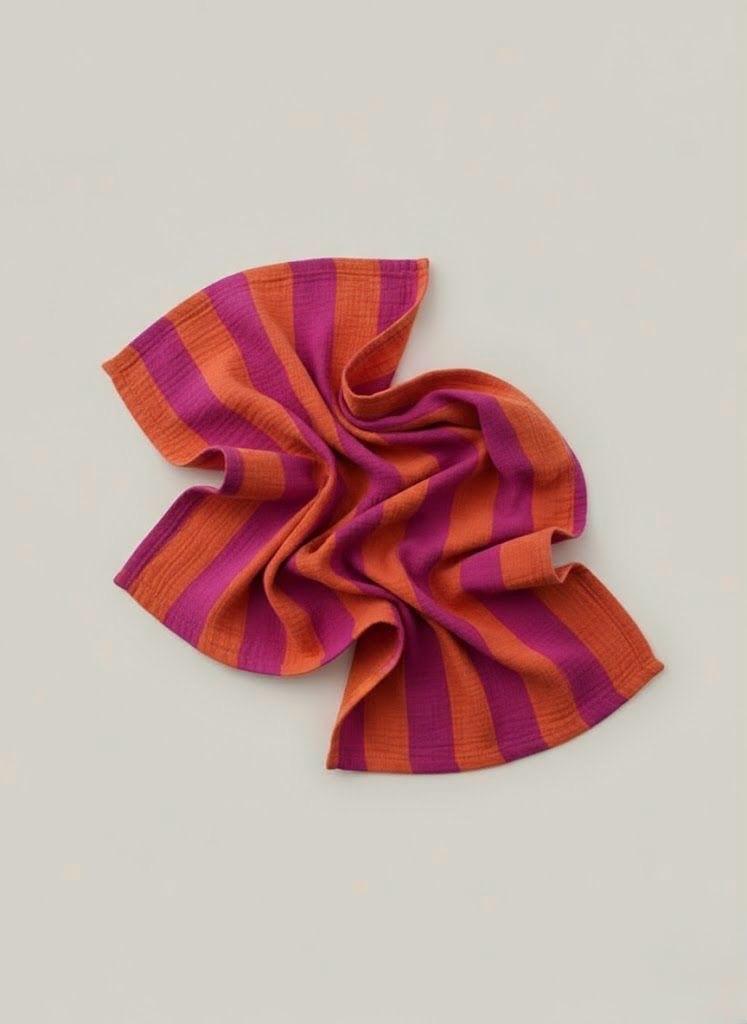 Swaddle XL Roze oranje gestreept