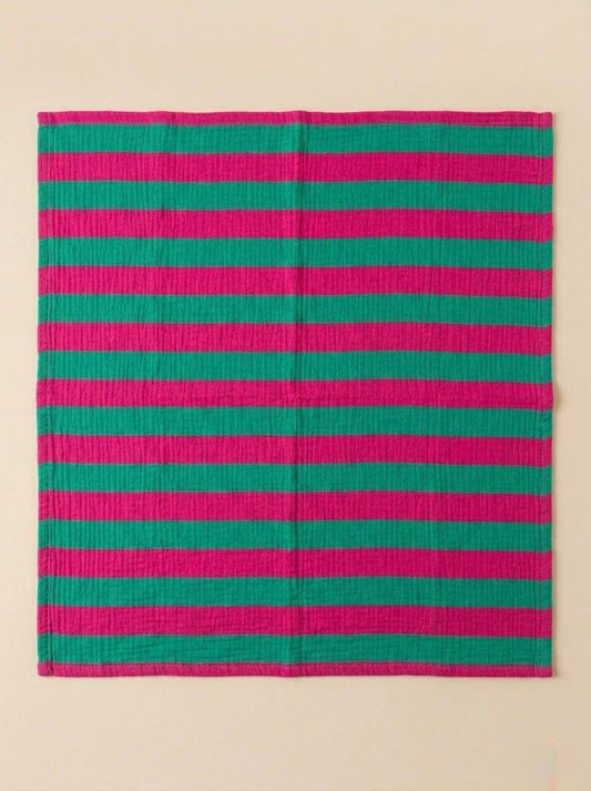 Swaddle XL - Groen en roze gestreept